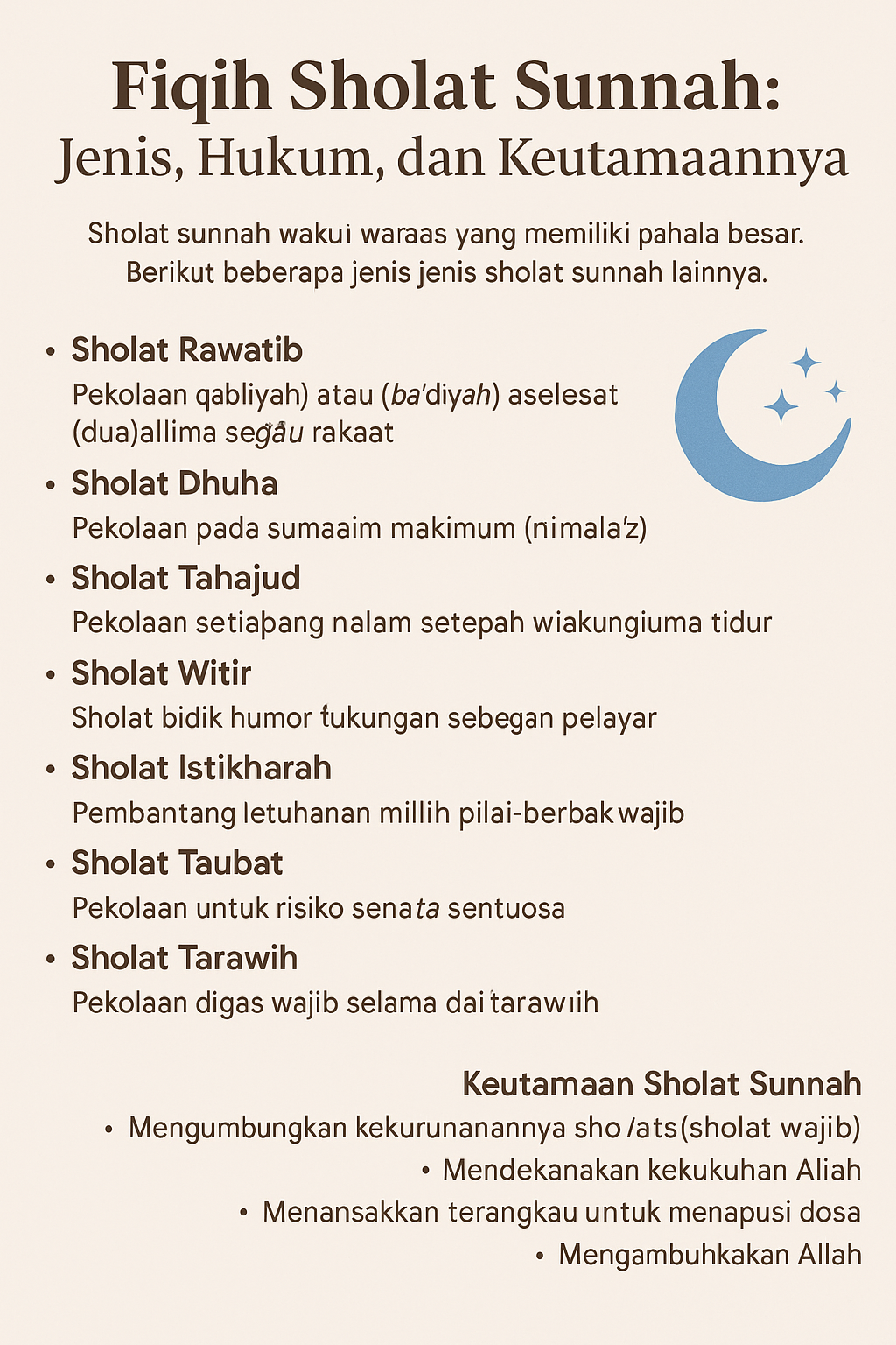 Belajar Fiqih Sholat Sunnah, Jenis, Hukum, dan Keutamaannya