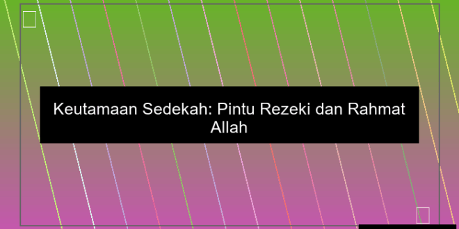 Fadhilah Sedekah